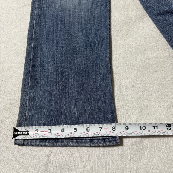 Wrangler Jeans Womens 5‎ Blue Bootcut Low Rise Medium Wash Stretch Western Denim - Picture 2 of 9